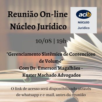 Reunião online do Núcleo Jurídico - ACIB